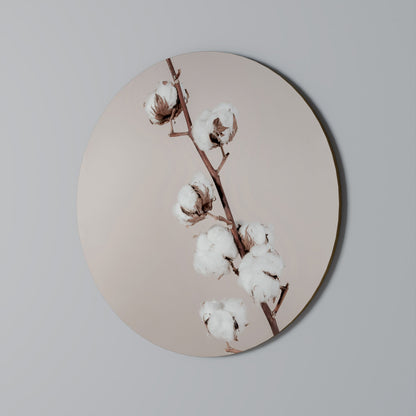 COTTON CLOUDS IN BALANCE Round Wall Art