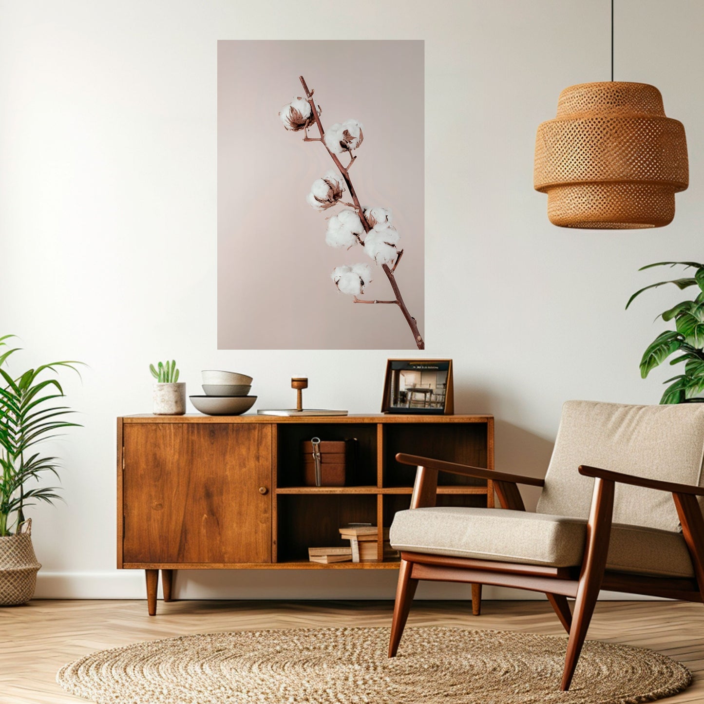 NUVOLE DI COTONE IN EQUILIBRIO Poster verticale staccabile e attaccabile