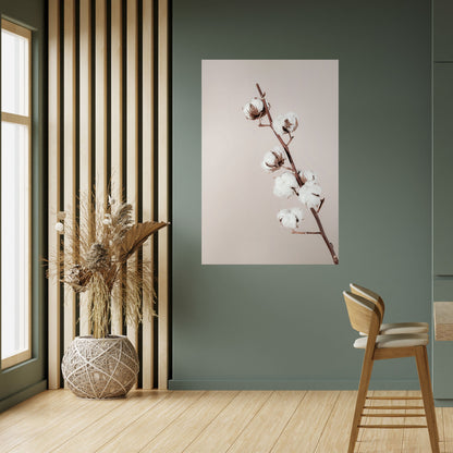 NUVOLE DI COTONE IN EQUILIBRIO Poster verticale staccabile e attaccabile