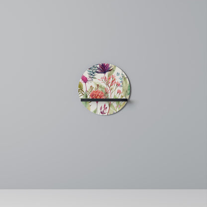 HERBAL FIESTA Mensola Rotonda Decorativa con Finitura Nera