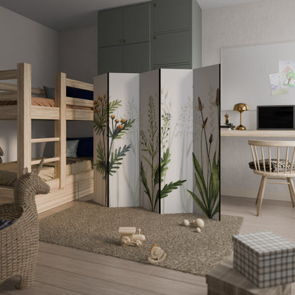 HERBAL DREAM Divisorio decorativo per ambienti a 5 pannelli