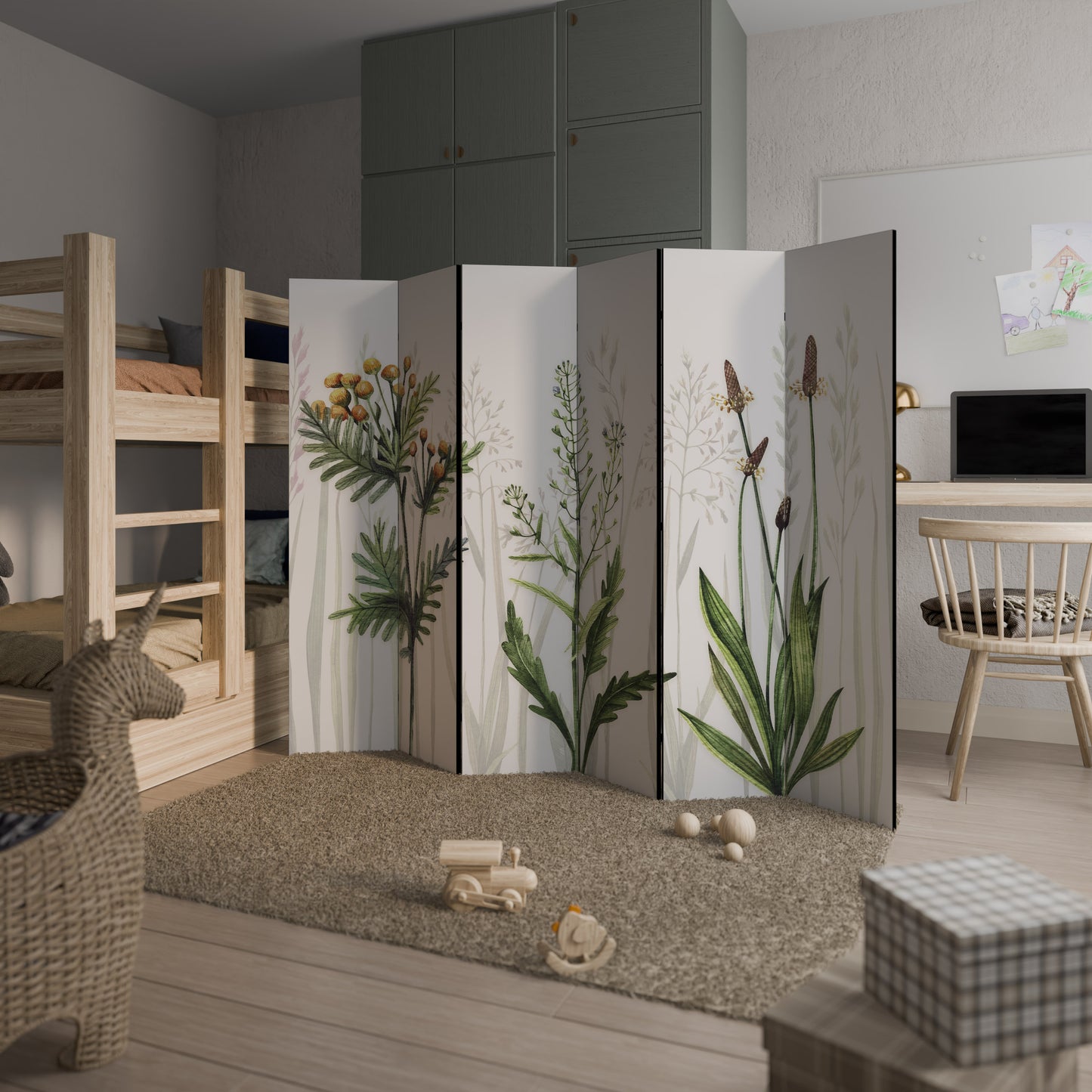 HERBAL DREAM Divisorio decorativo per ambienti a 6 pannelli