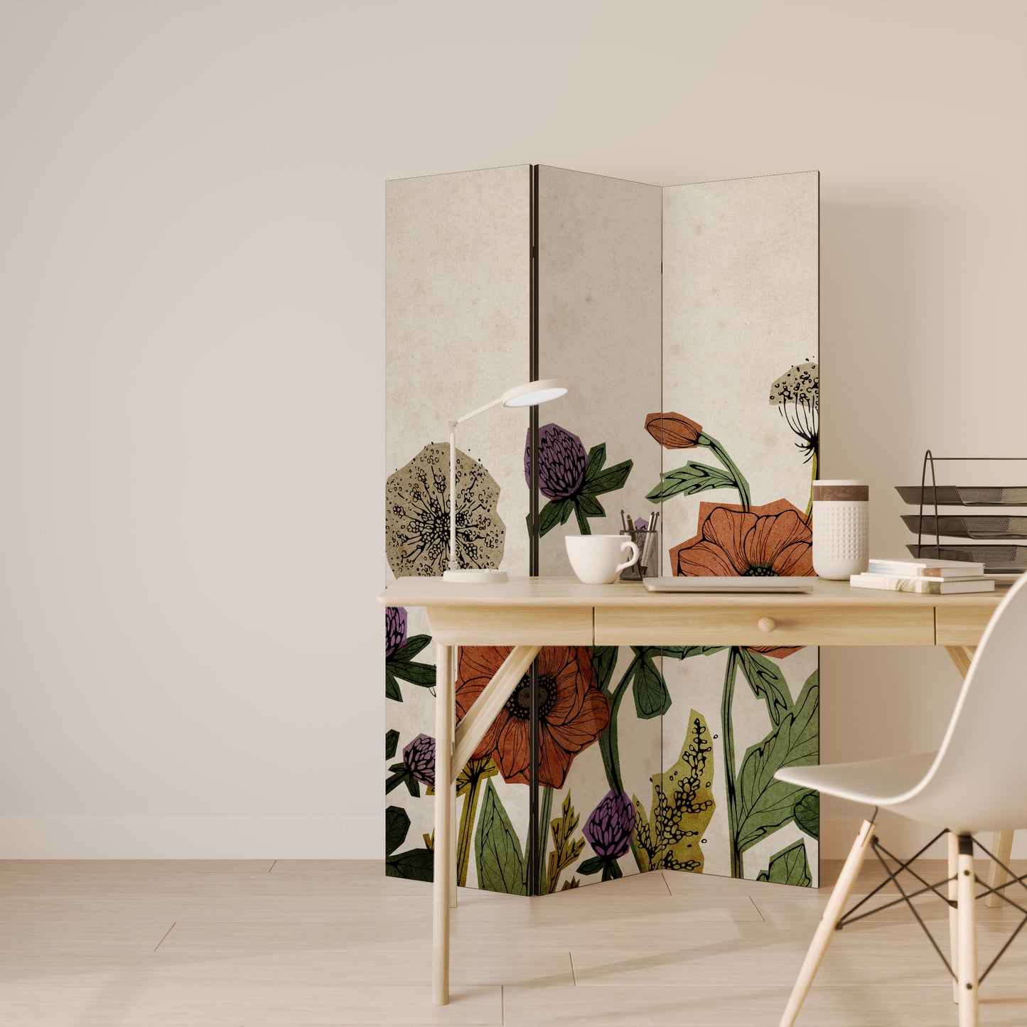 SPROUT ELEGANCE Divisorio decorativo per ambienti a 3 pannelli