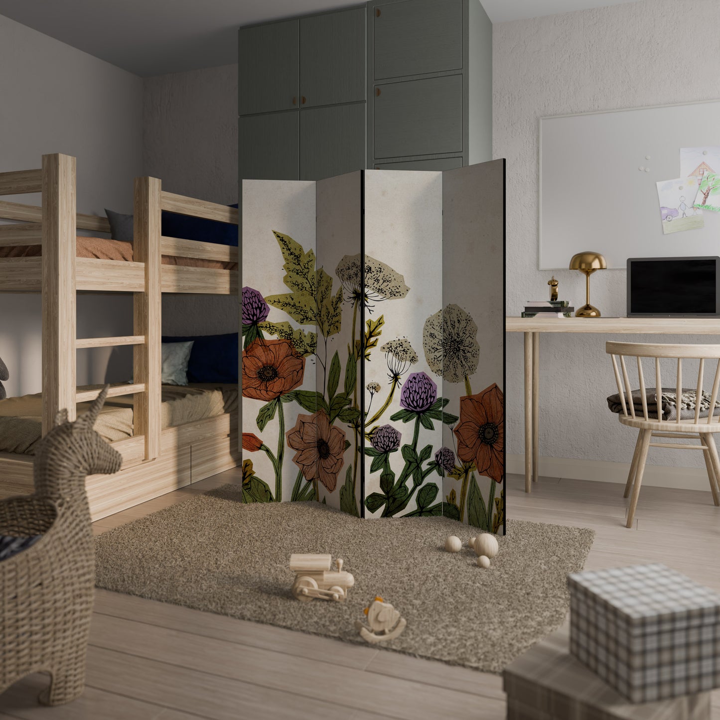 SPROUT ELEGANCE Decorative 4-Panel Room Divider