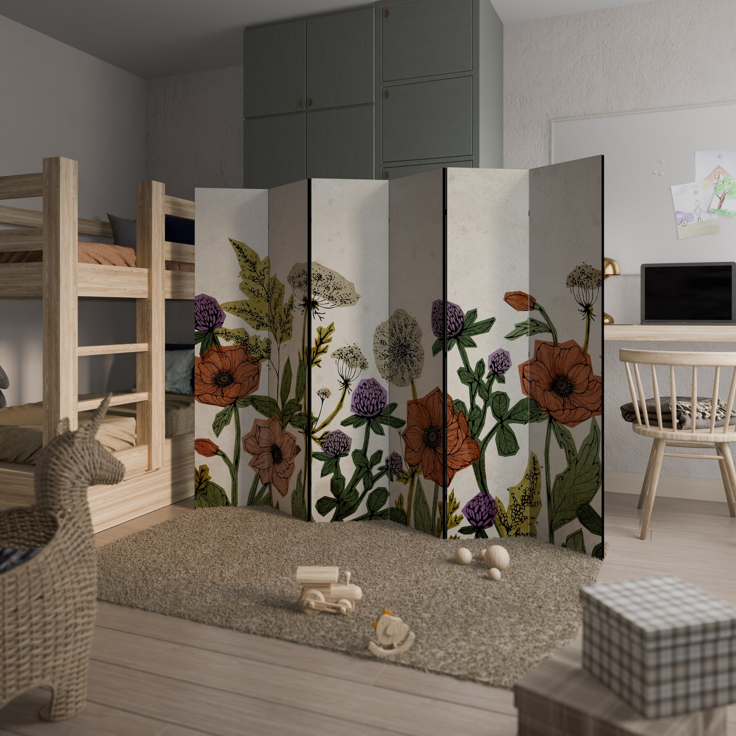 SPROUT ELEGANCE Divisorio decorativo per ambienti a 6 pannelli