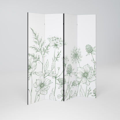 WILDER BEAUTY Decorative 4-Panel Room Divider