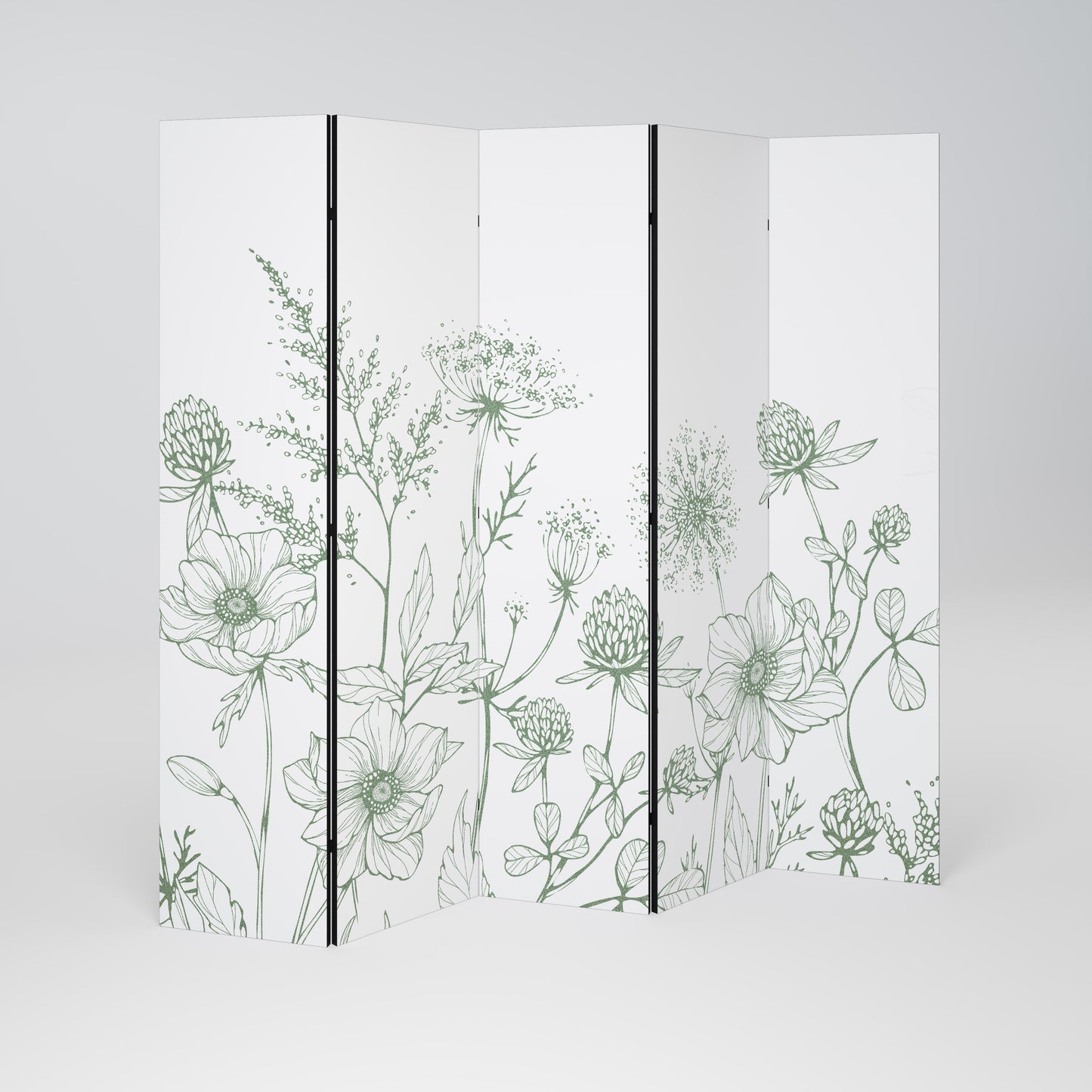 WILDER BEAUTY Decorative 5-Panel Room Divider