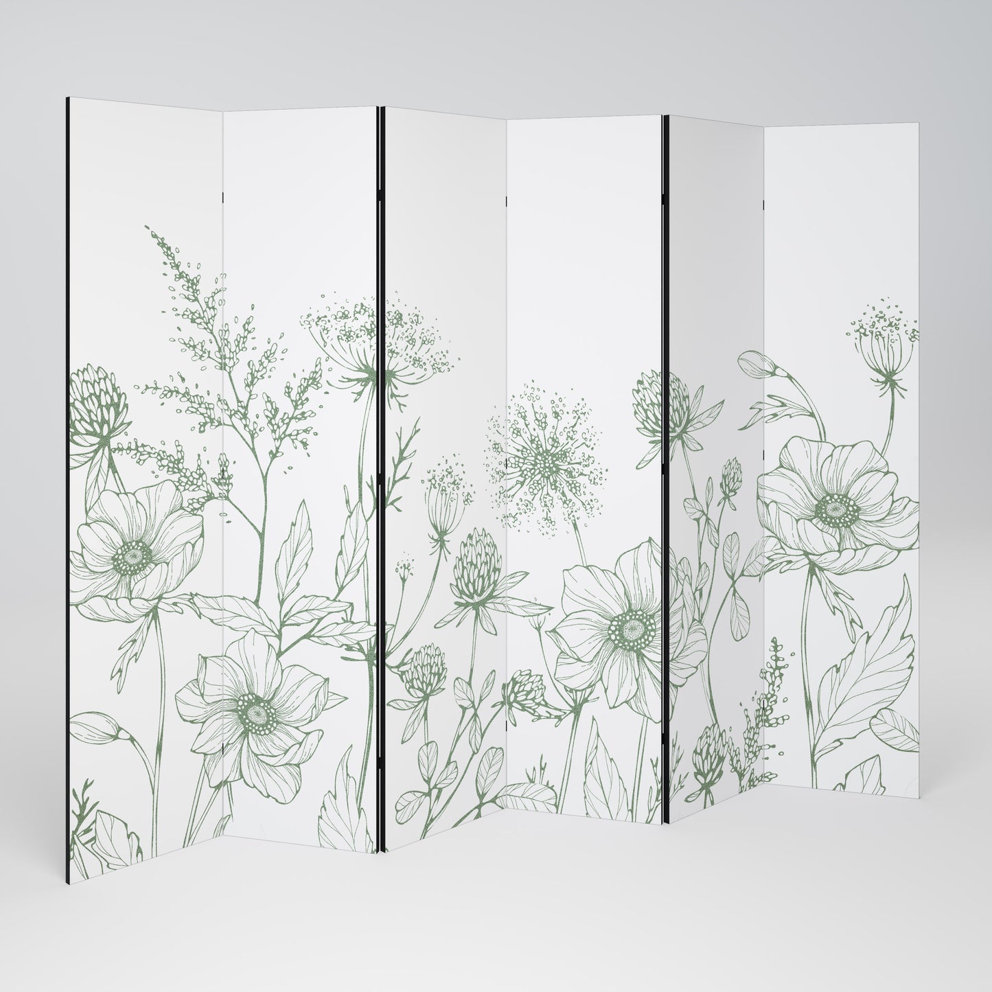 WILDER BEAUTY Decorative 6-Panel Room Divider