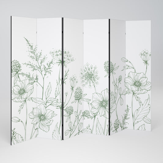 WILDER BEAUTY Decorative 6-Panel Room Divider