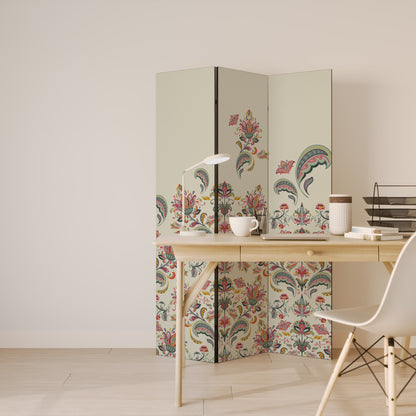 ORGANIC FOLKLORE Divisorio decorativo per ambienti a 3 pannelli