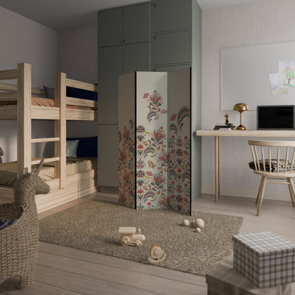 ORGANIC FOLKLORE Divisorio decorativo per ambienti a 3 pannelli