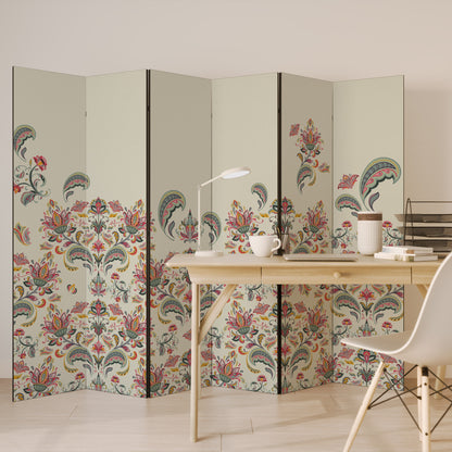 ORGANIC FOLKLORE Divisorio decorativo per ambienti a 6 pannelli