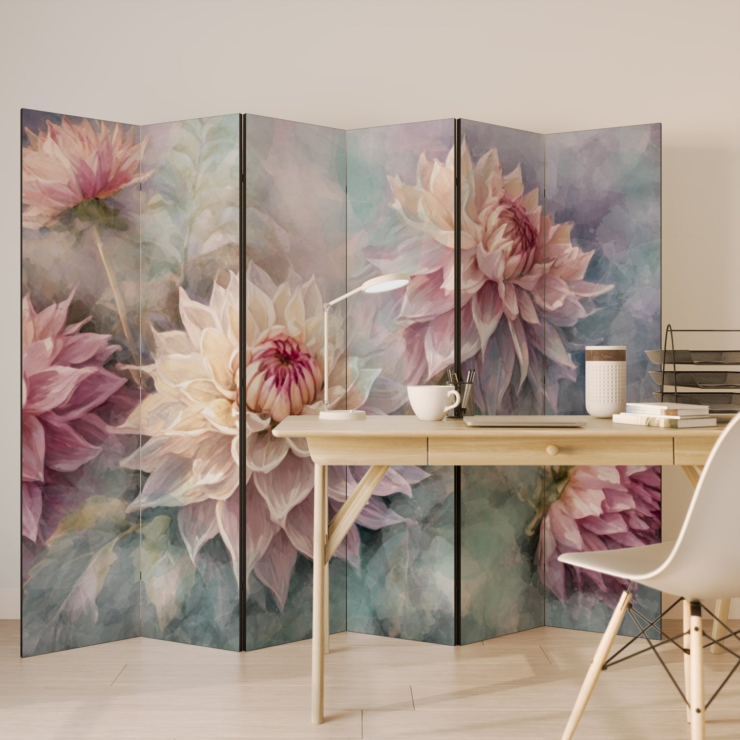 LUMINOUS GARDEN Divisorio decorativo per ambienti a 6 pannelli