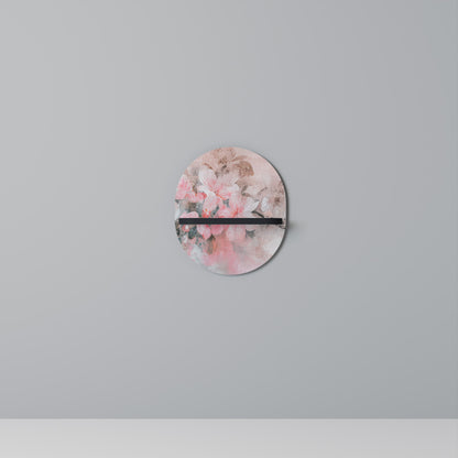 CHERRY BLOSSOM Mensola Ovale Decorativa con Finitura Nera