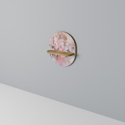 CHERRY BLOSSOM Mensola Ovale Decorativa in Effetto Rovere