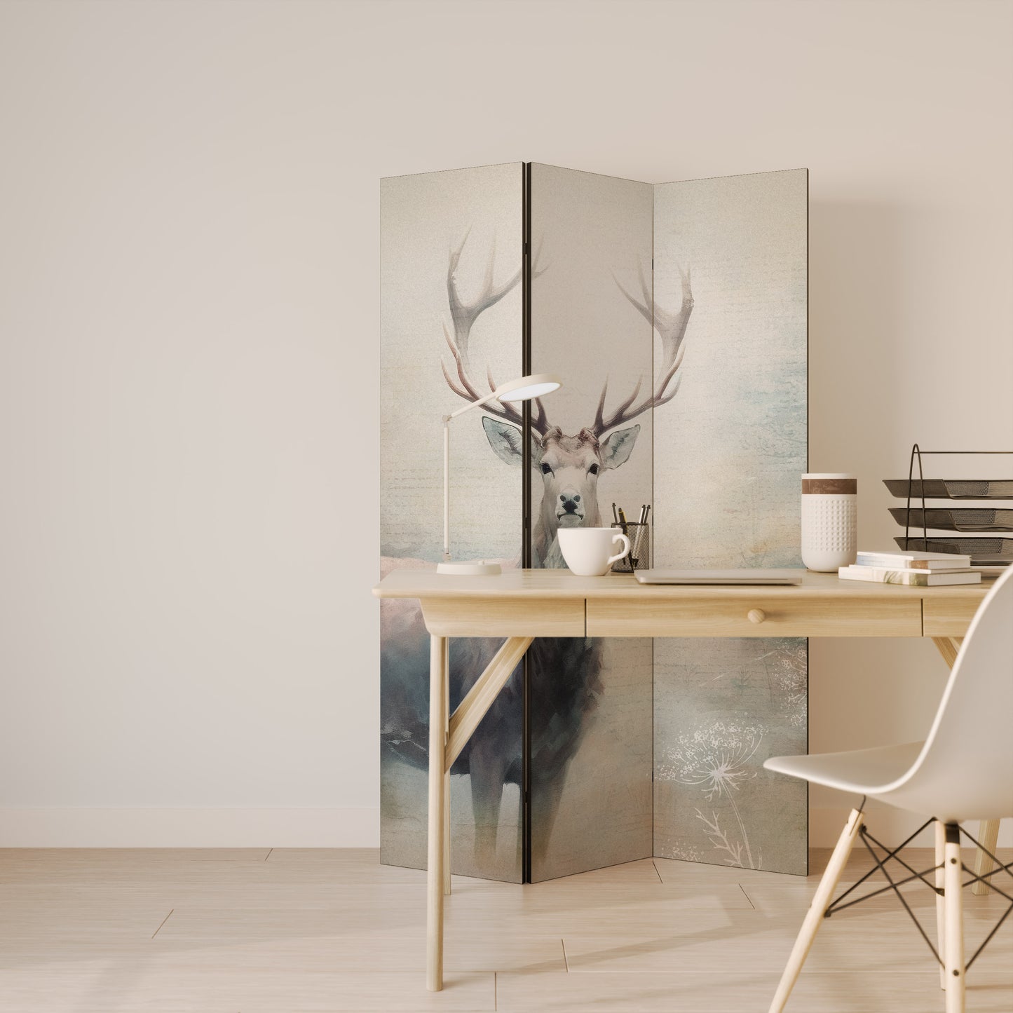 FOREST KING Divisorio decorativo per ambienti a 3 pannelli