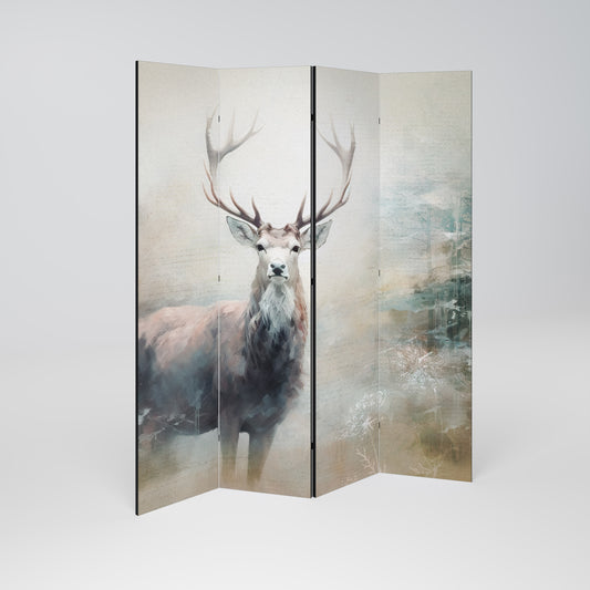 FOREST KING Decorative 4-Panel Room Divider