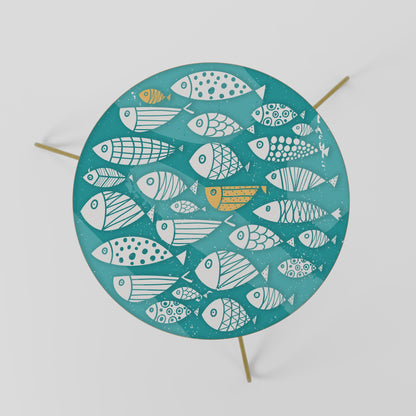 FISHY FOLK ART Tavolino da Salotto Ø60