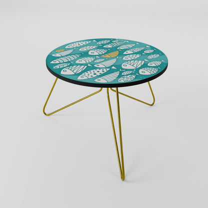 FISHY FOLK ART Tavolino da Salotto Ø60