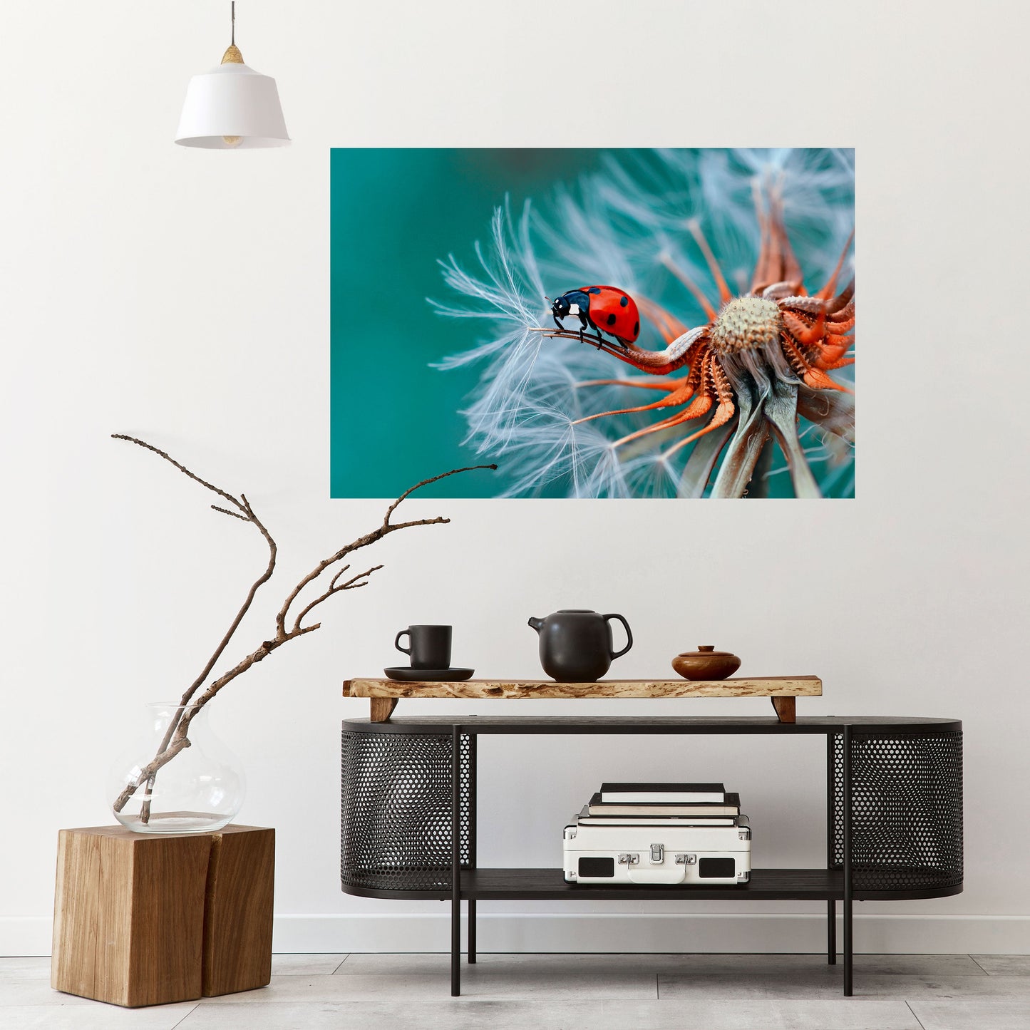 Poster orizzontale staccabile e attaccabile LADYBUG BALANCE