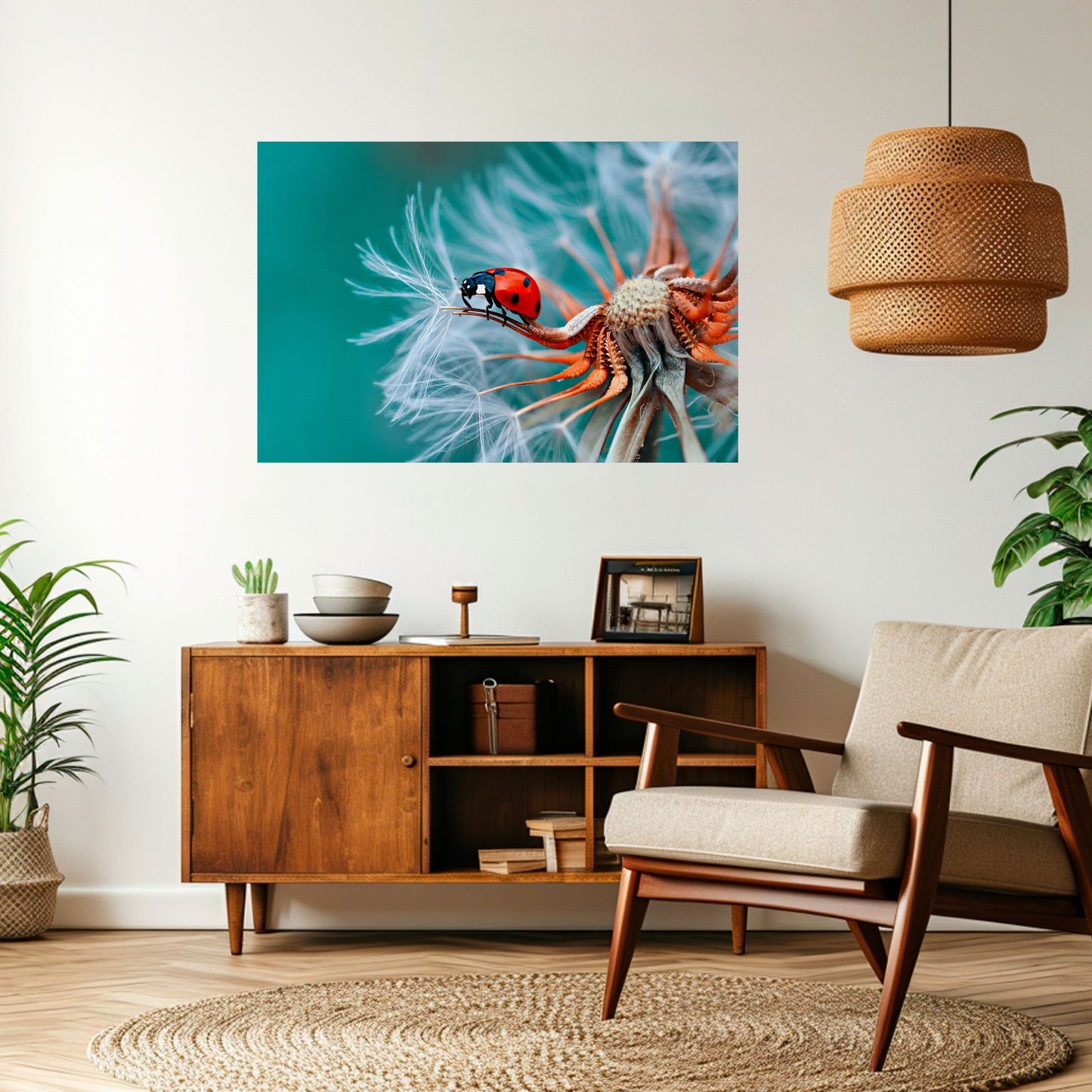 Poster orizzontale staccabile e attaccabile LADYBUG BALANCE