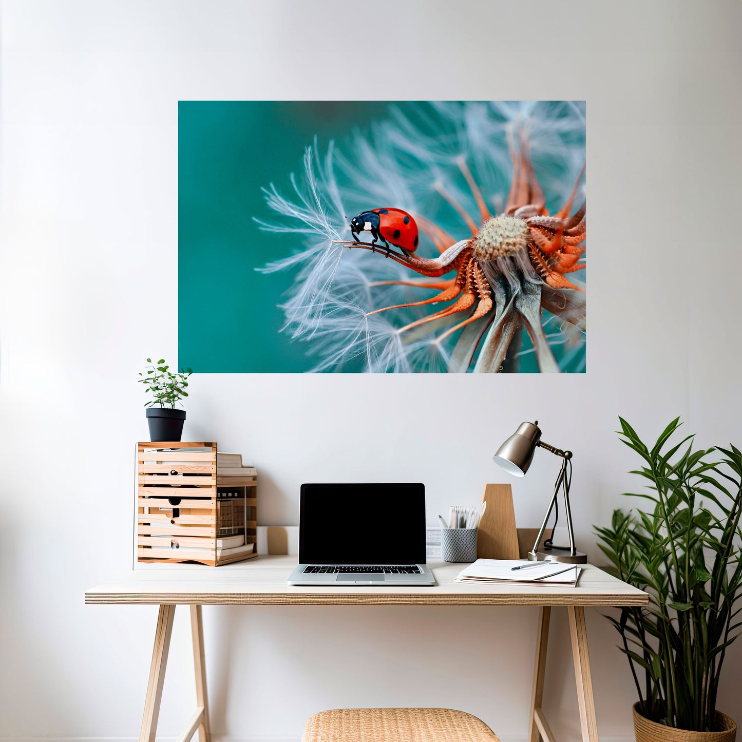 Poster orizzontale staccabile e attaccabile LADYBUG BALANCE