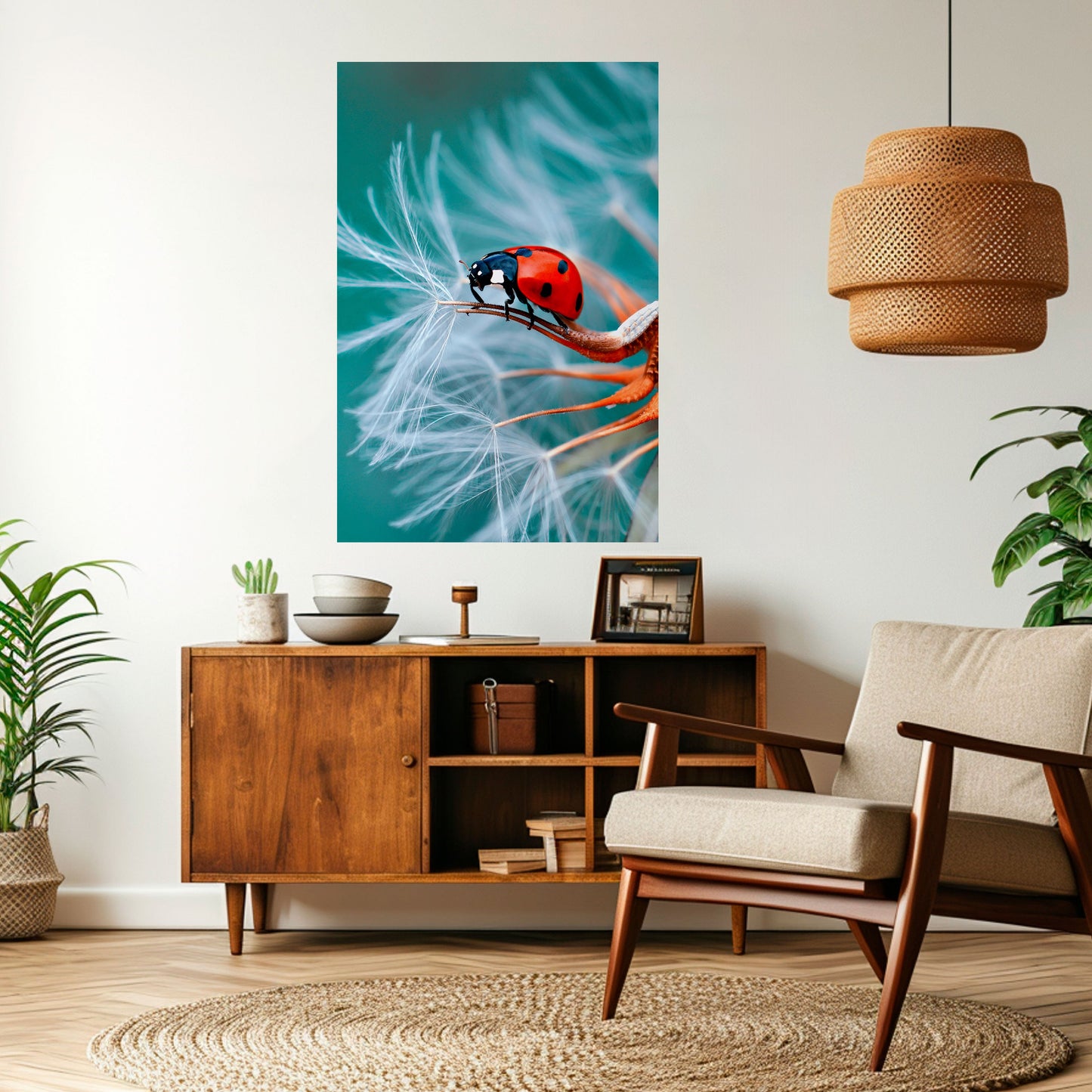 Poster verticale staccabile e attaccabile LADYBUG BALANCE