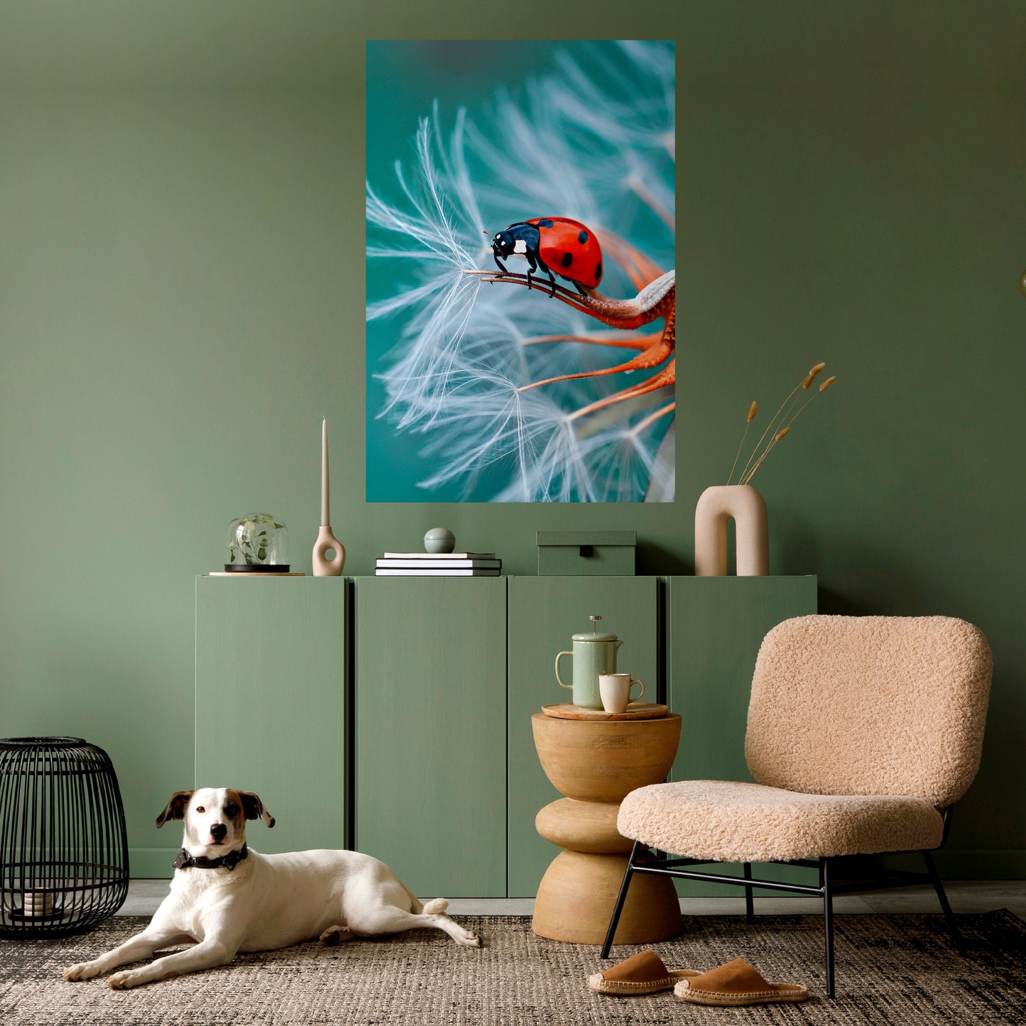 Poster verticale staccabile e attaccabile LADYBUG BALANCE