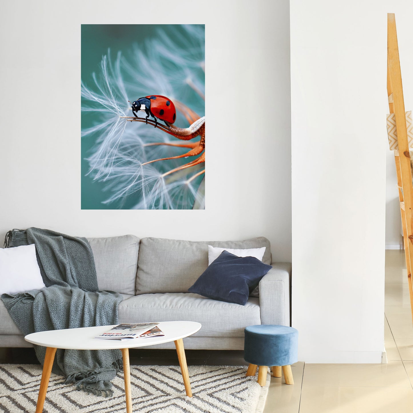Poster verticale staccabile e attaccabile LADYBUG BALANCE