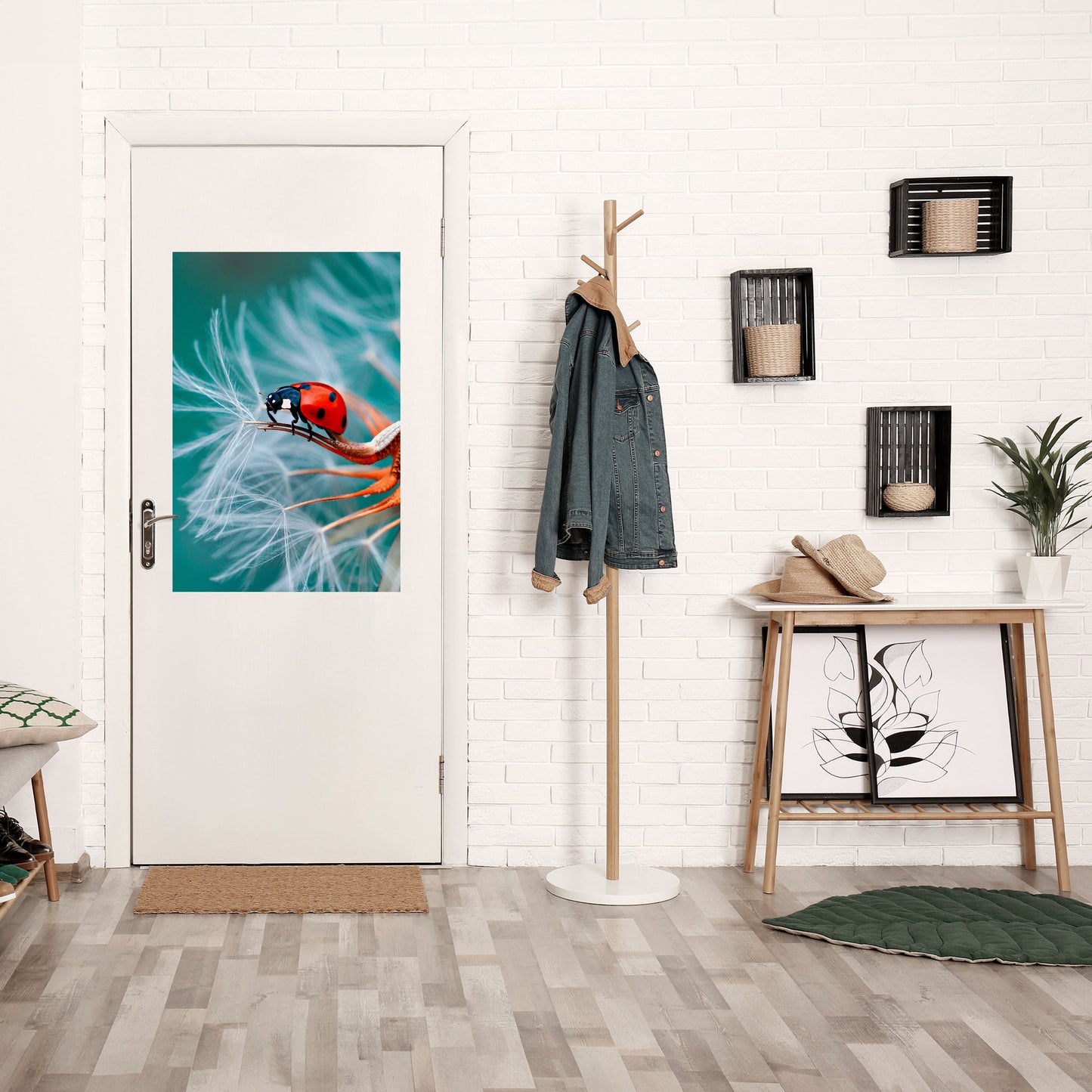 Poster verticale staccabile e attaccabile LADYBUG BALANCE