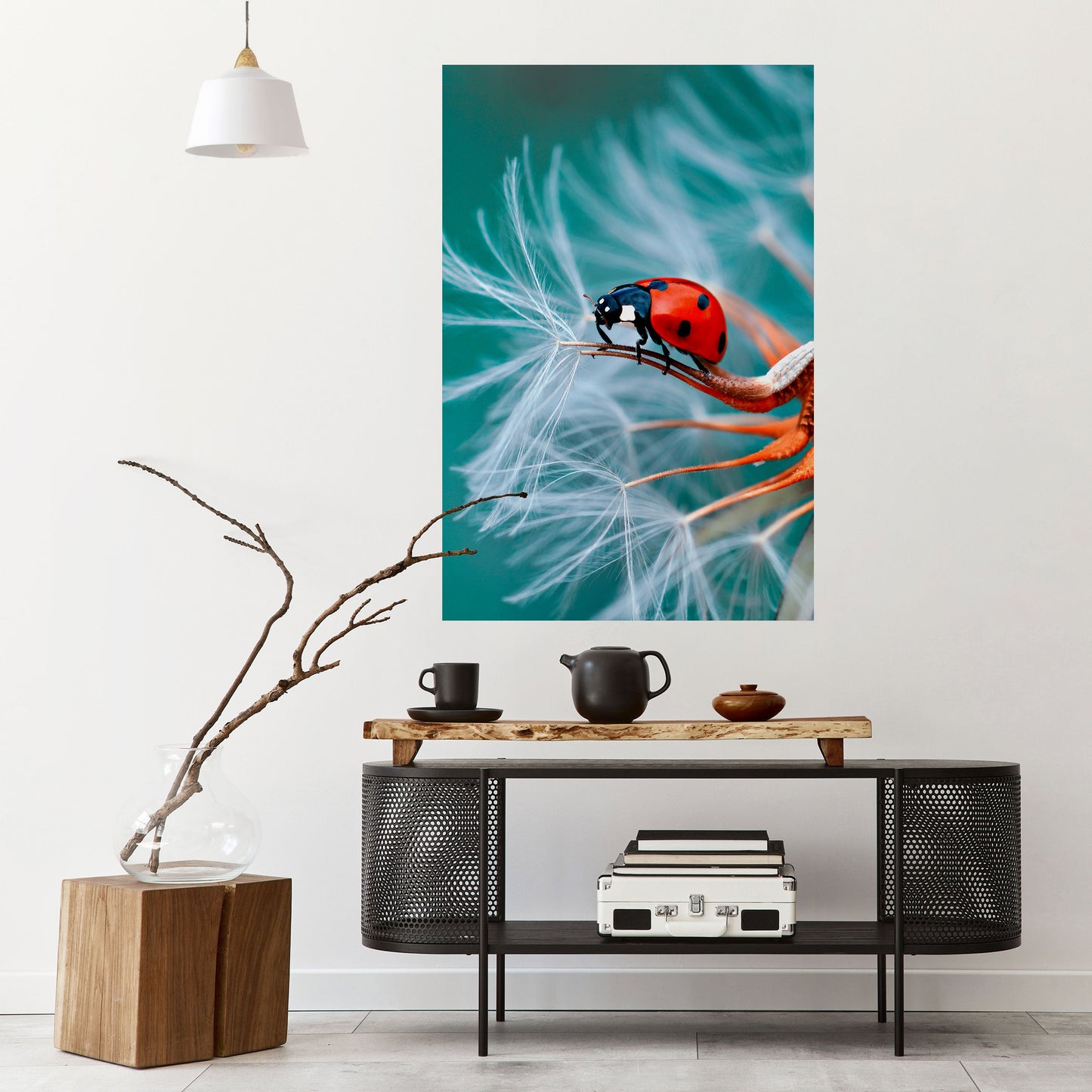 Poster verticale staccabile e attaccabile LADYBUG BALANCE