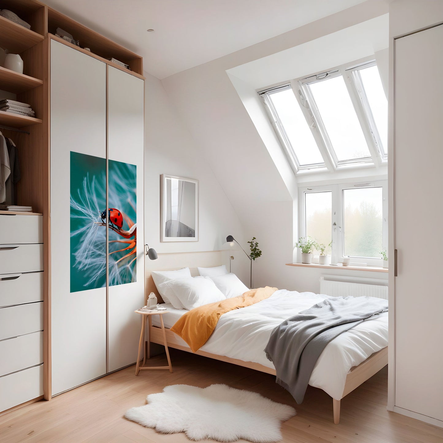 Poster verticale staccabile e attaccabile LADYBUG BALANCE