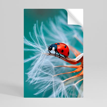 Poster verticale staccabile e attaccabile LADYBUG BALANCE