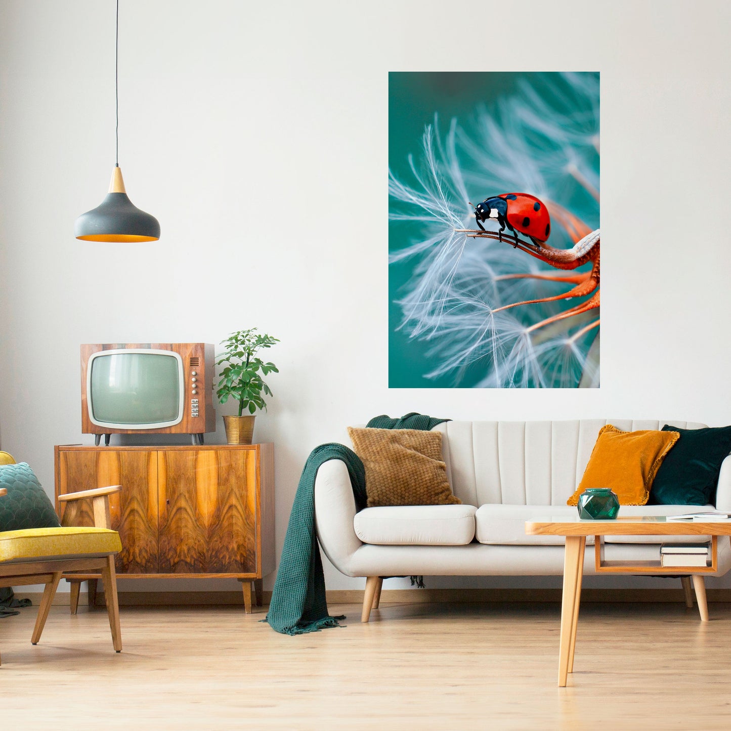 Poster verticale staccabile e attaccabile LADYBUG BALANCE