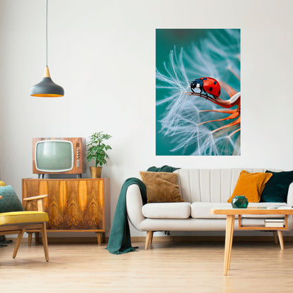 Poster verticale staccabile e attaccabile LADYBUG BALANCE
