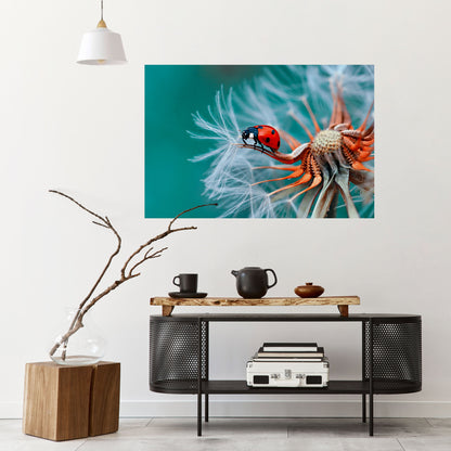 Poster orizzontale staccabile e attaccabile LADYBUG BALANCE