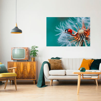 Poster orizzontale staccabile e attaccabile LADYBUG BALANCE