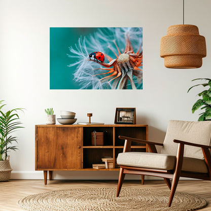 Poster orizzontale staccabile e attaccabile LADYBUG BALANCE