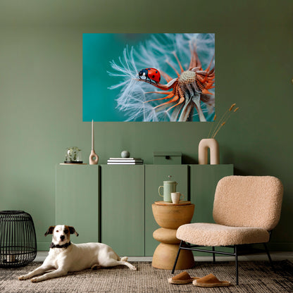 Poster orizzontale staccabile e attaccabile LADYBUG BALANCE
