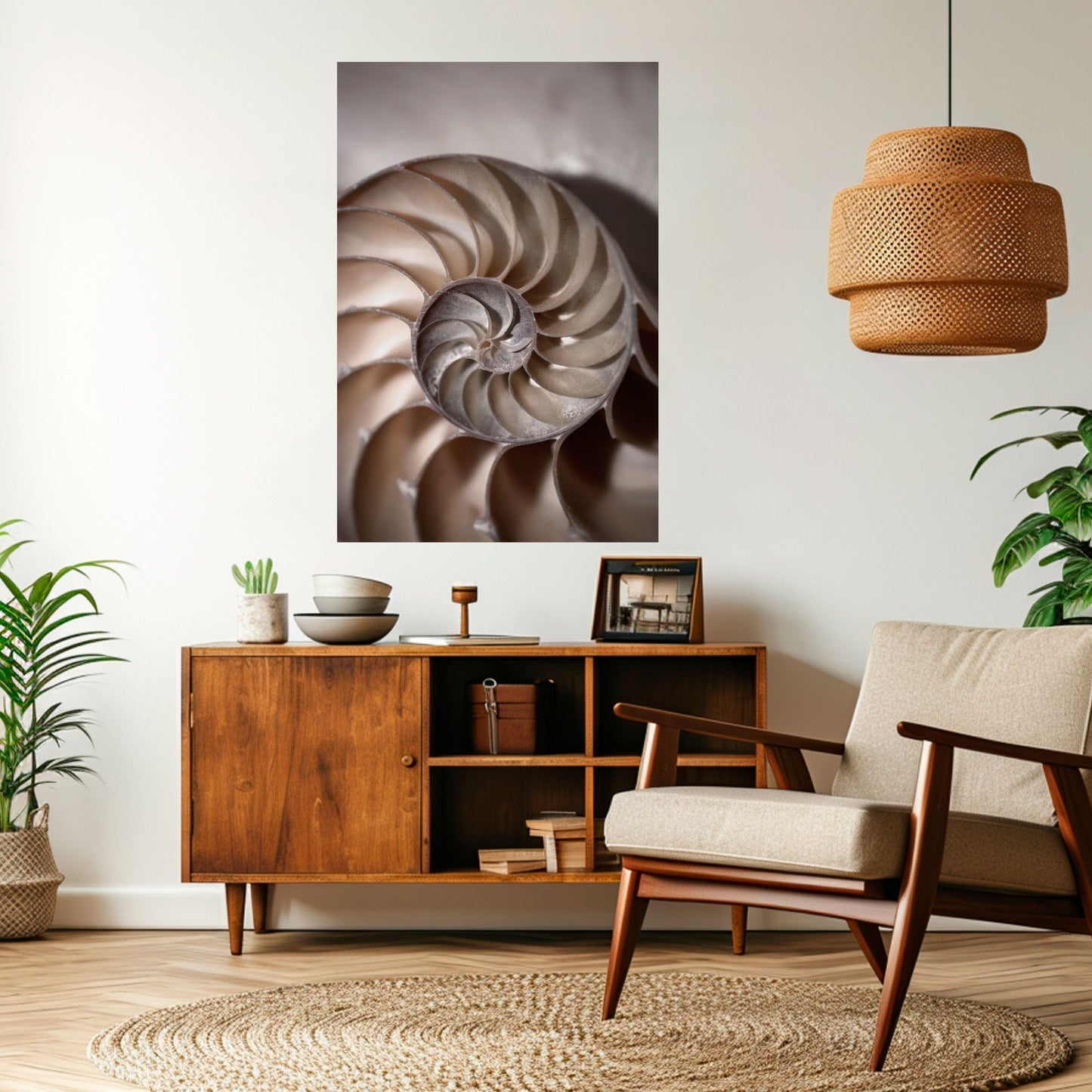 Poster verticale staccabile e attaccabile SUSSURRI DI CONCHIGLIE