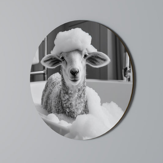 BUBBLE BATH BAA Round Wall Art