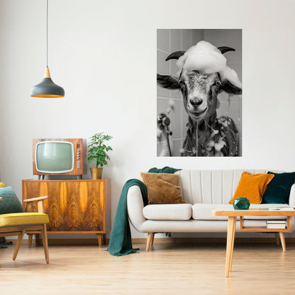 Poster verticale staccabile e attaccabile SOAPY GOAT GIGGLES