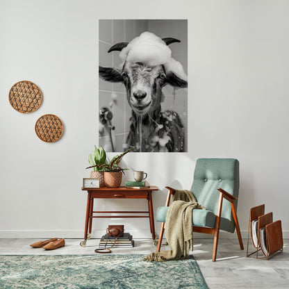 Poster verticale staccabile e attaccabile SOAPY GOAT GIGGLES