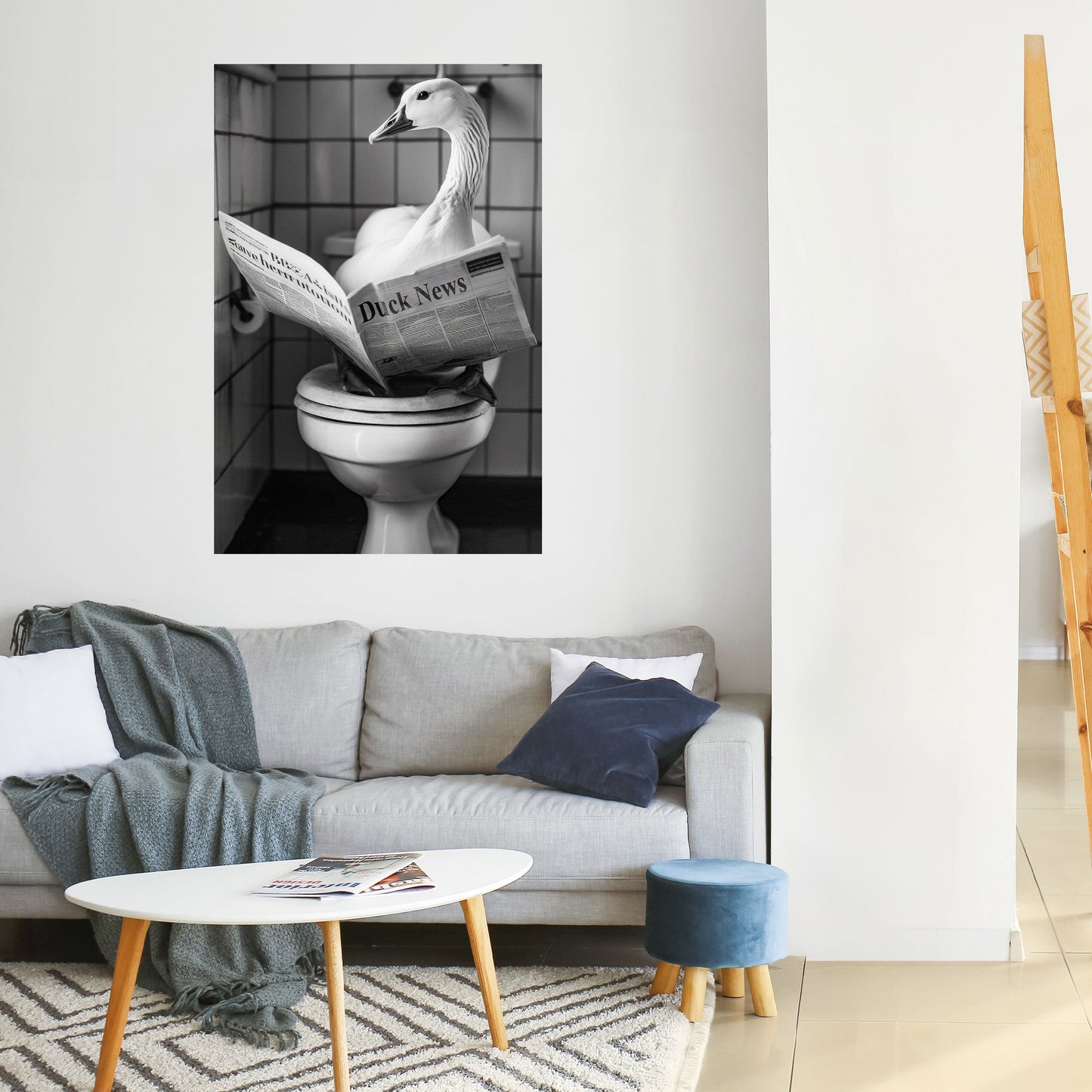 DUCKTAILS AND TIDBITS Poster verticale staccabile e attaccabile