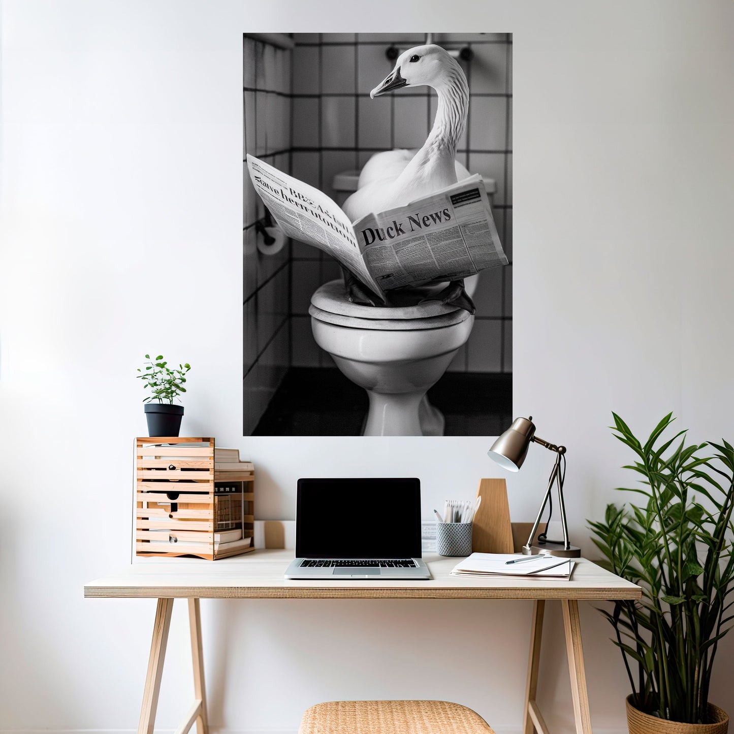 DUCKTAILS AND TIDBITS Poster verticale staccabile e attaccabile