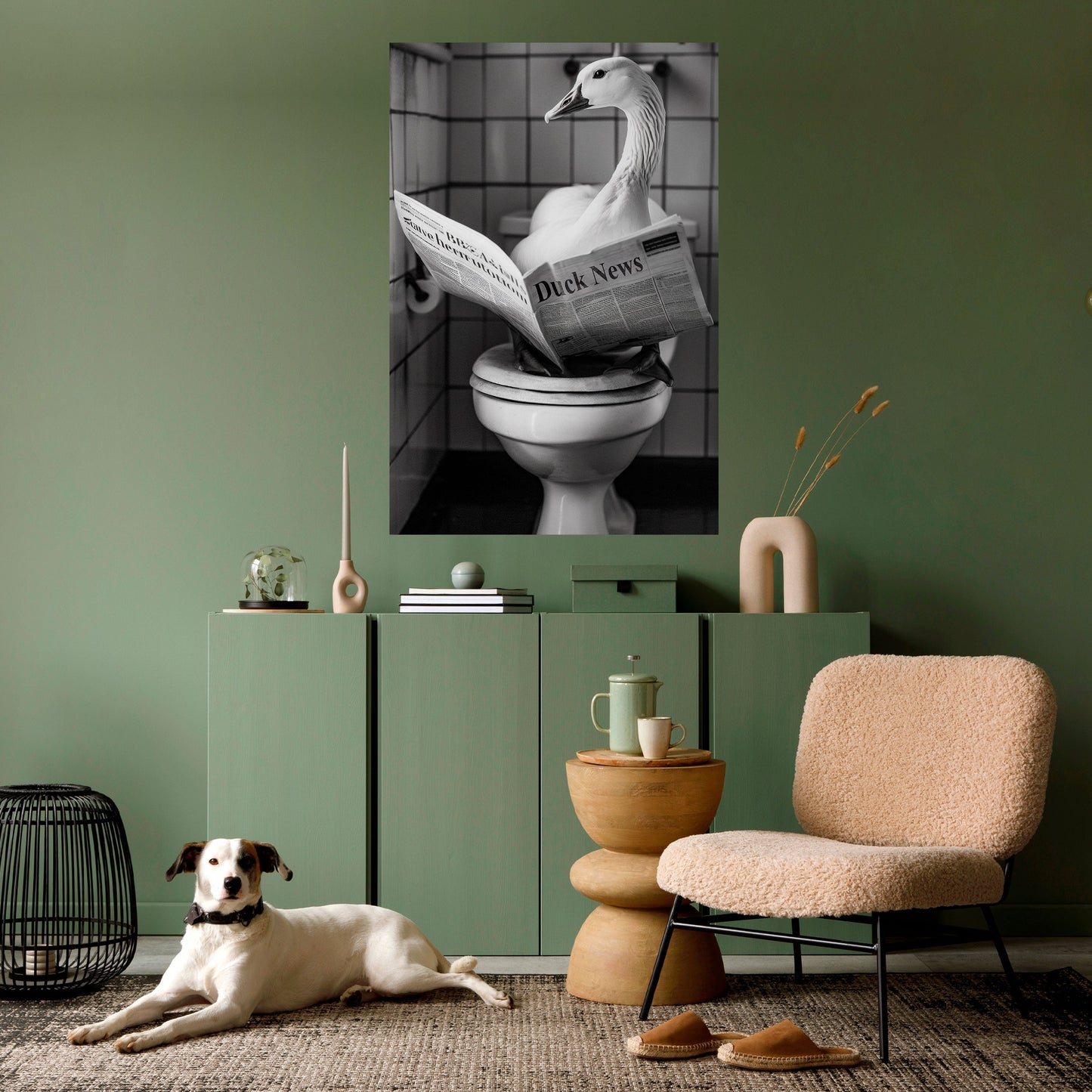 DUCKTAILS AND TIDBITS Poster verticale staccabile e attaccabile