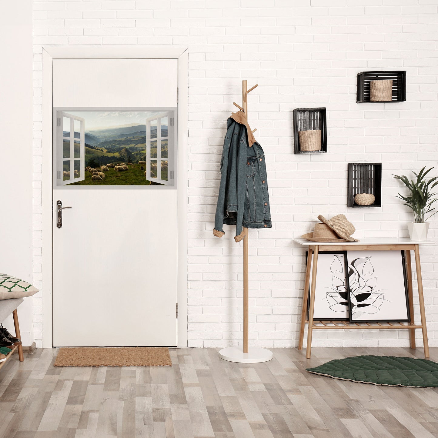 Poster orizzontale staccabile e attaccabile WILD PASCURES VIEW