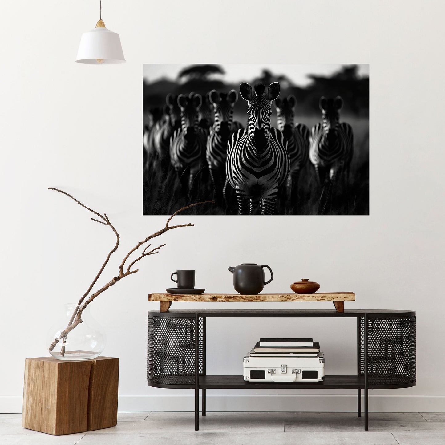 Poster orizzontale staccabile e attaccabile STRIPED SYMPHONY SAGA