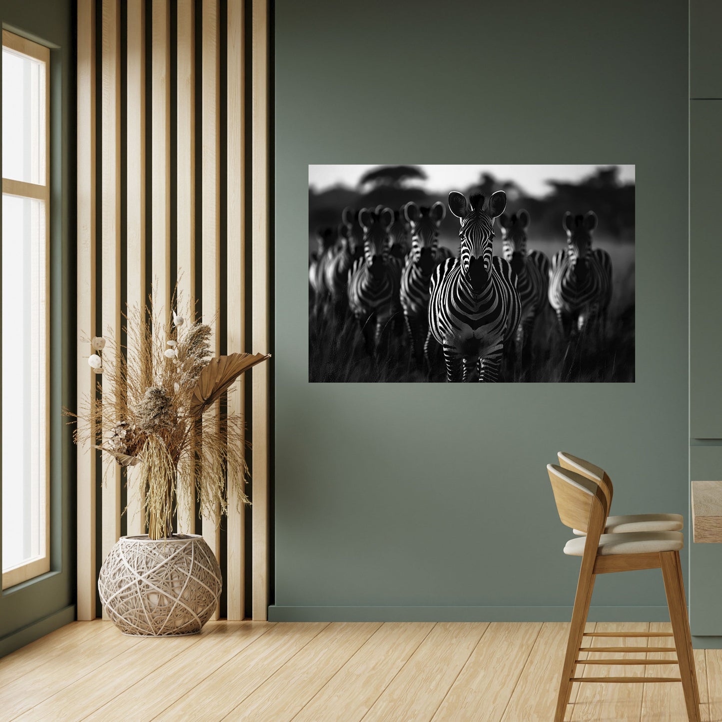 Poster orizzontale staccabile e attaccabile STRIPED SYMPHONY SAGA