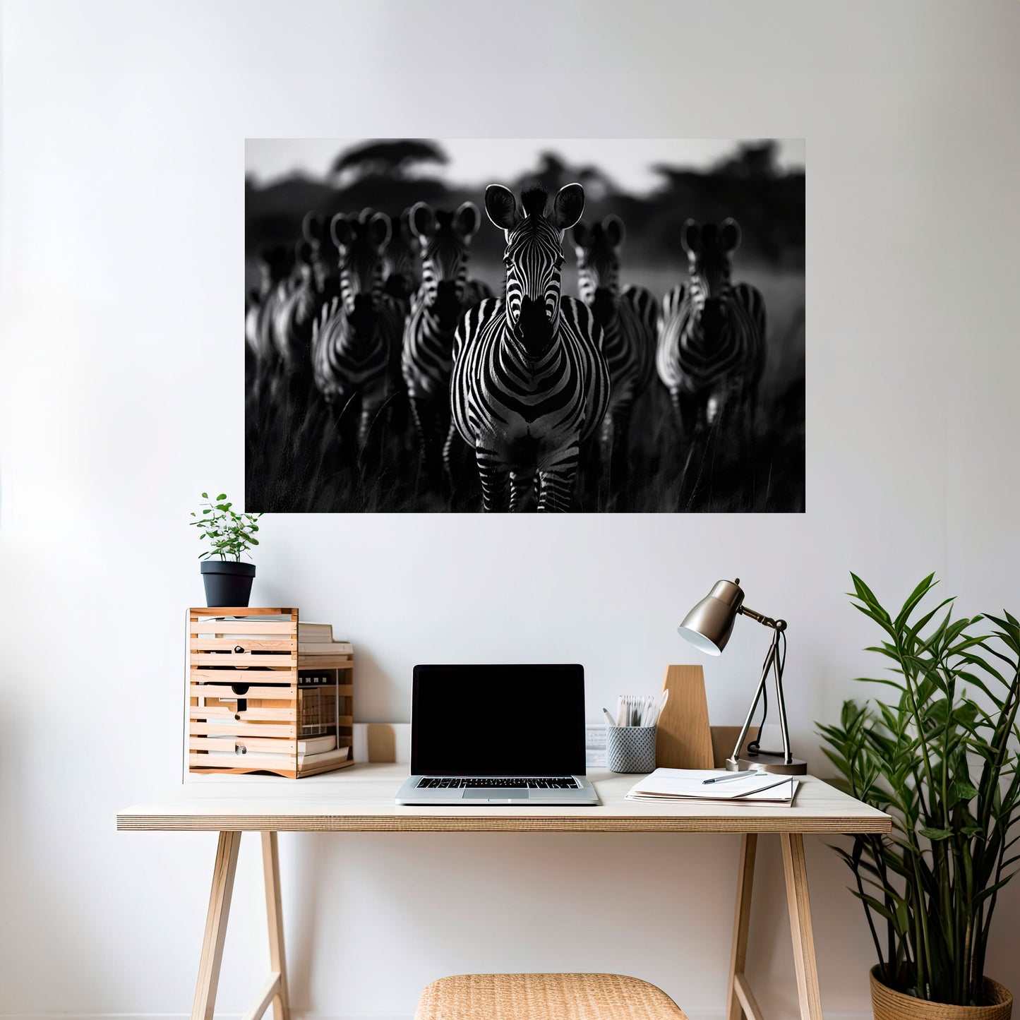 Poster orizzontale staccabile e attaccabile STRIPED SYMPHONY SAGA